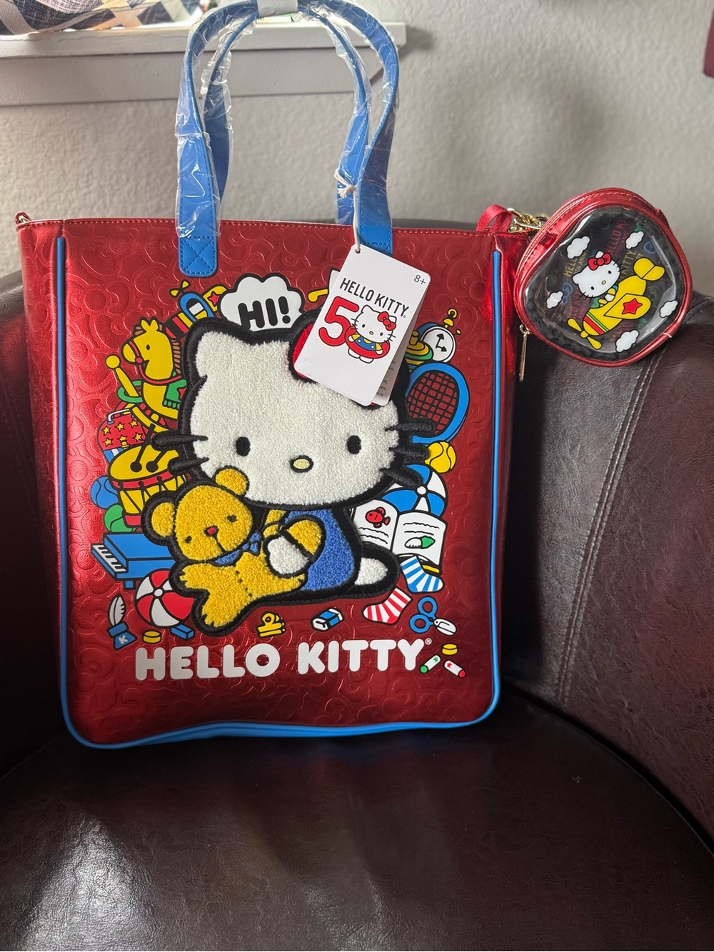 Loungefly Hello Kitty 50th Anniversary Tote Bag - Picture 3 of 7
